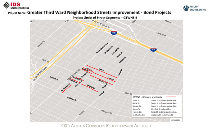 Greater Third Ward Neighborhood Streets Project Section B